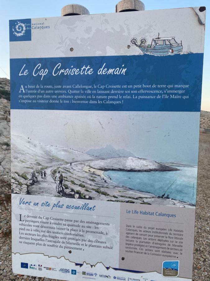 Au Coeur Du Parc National Du Massif Des Calanques, La Flibuste Des Goudes, Maison 2 Chambres, Climatisee, Jardins, Solarium, Proche Plage, Large Vue Mer Марсель Экстерьер фото