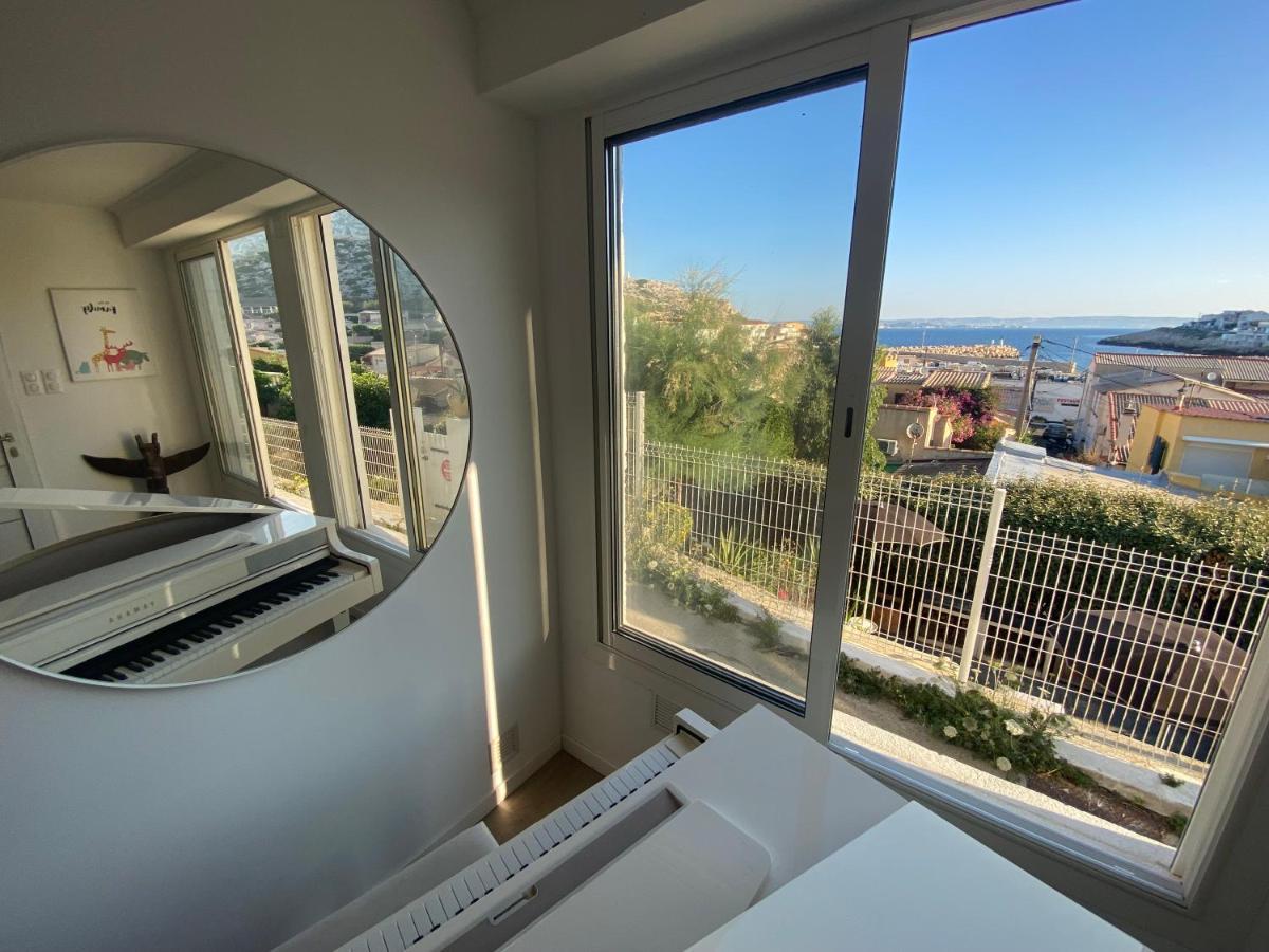 Au Coeur Du Parc National Du Massif Des Calanques, La Flibuste Des Goudes, Maison 2 Chambres, Climatisee, Jardins, Solarium, Proche Plage, Large Vue Mer Марсель Экстерьер фото