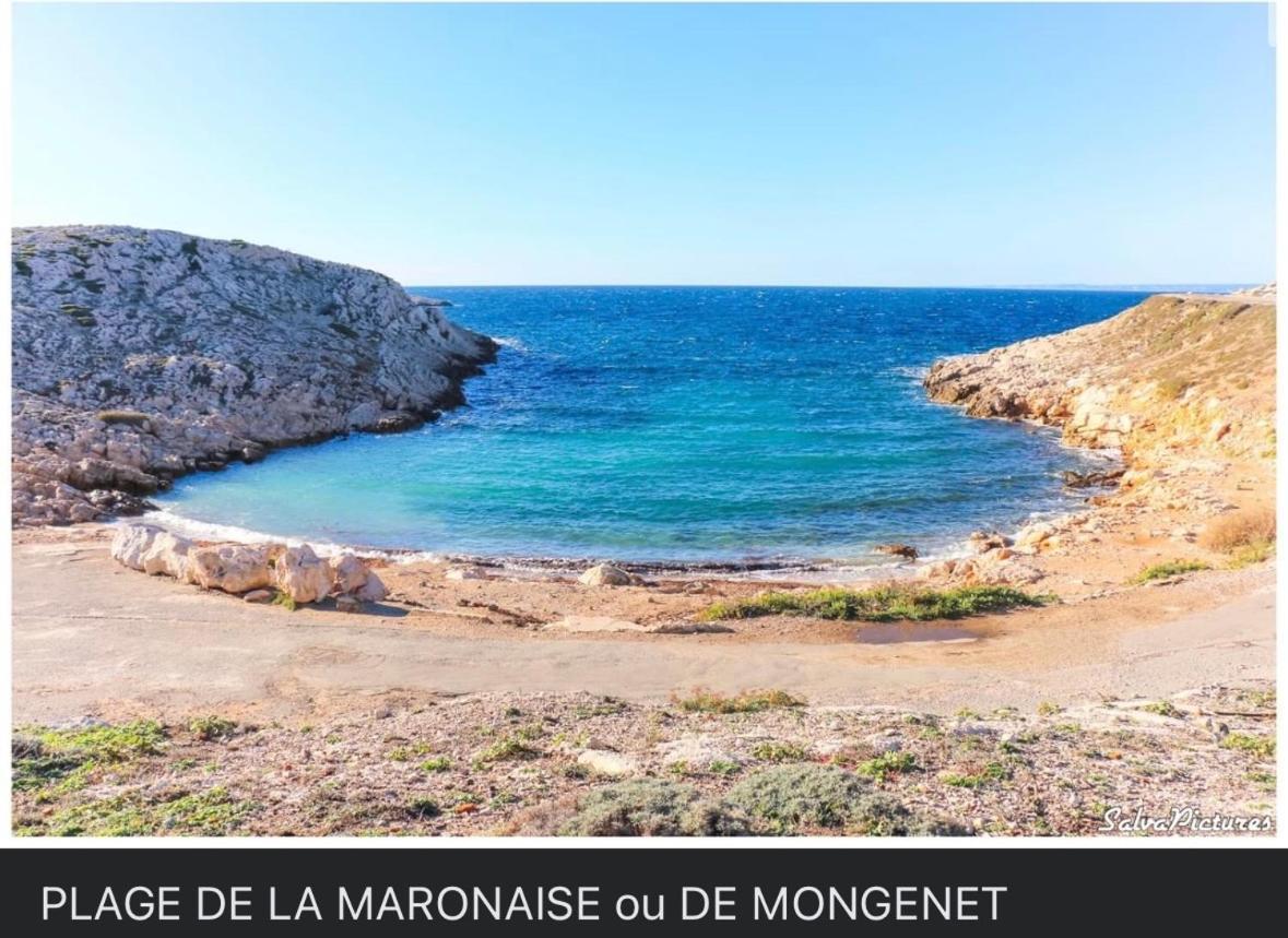 Au Coeur Du Parc National Du Massif Des Calanques, La Flibuste Des Goudes, Maison 2 Chambres, Climatisee, Jardins, Solarium, Proche Plage, Large Vue Mer Марсель Экстерьер фото