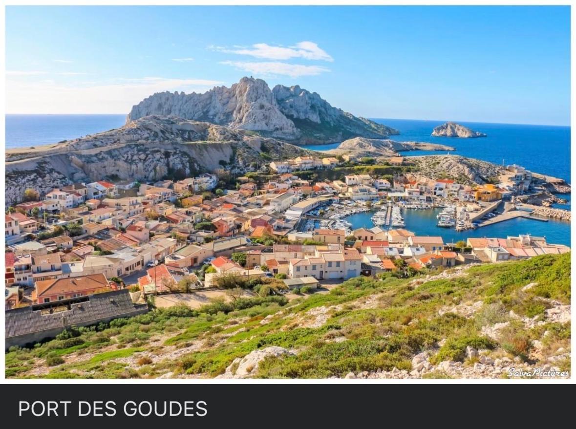 Au Coeur Du Parc National Du Massif Des Calanques, La Flibuste Des Goudes, Maison 2 Chambres, Climatisee, Jardins, Solarium, Proche Plage, Large Vue Mer Марсель Экстерьер фото