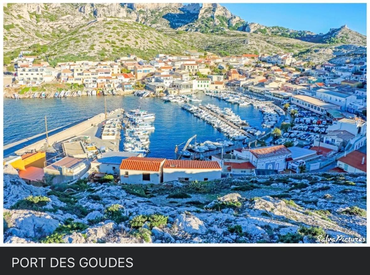 Au Coeur Du Parc National Du Massif Des Calanques, La Flibuste Des Goudes, Maison 2 Chambres, Climatisee, Jardins, Solarium, Proche Plage, Large Vue Mer Марсель Экстерьер фото