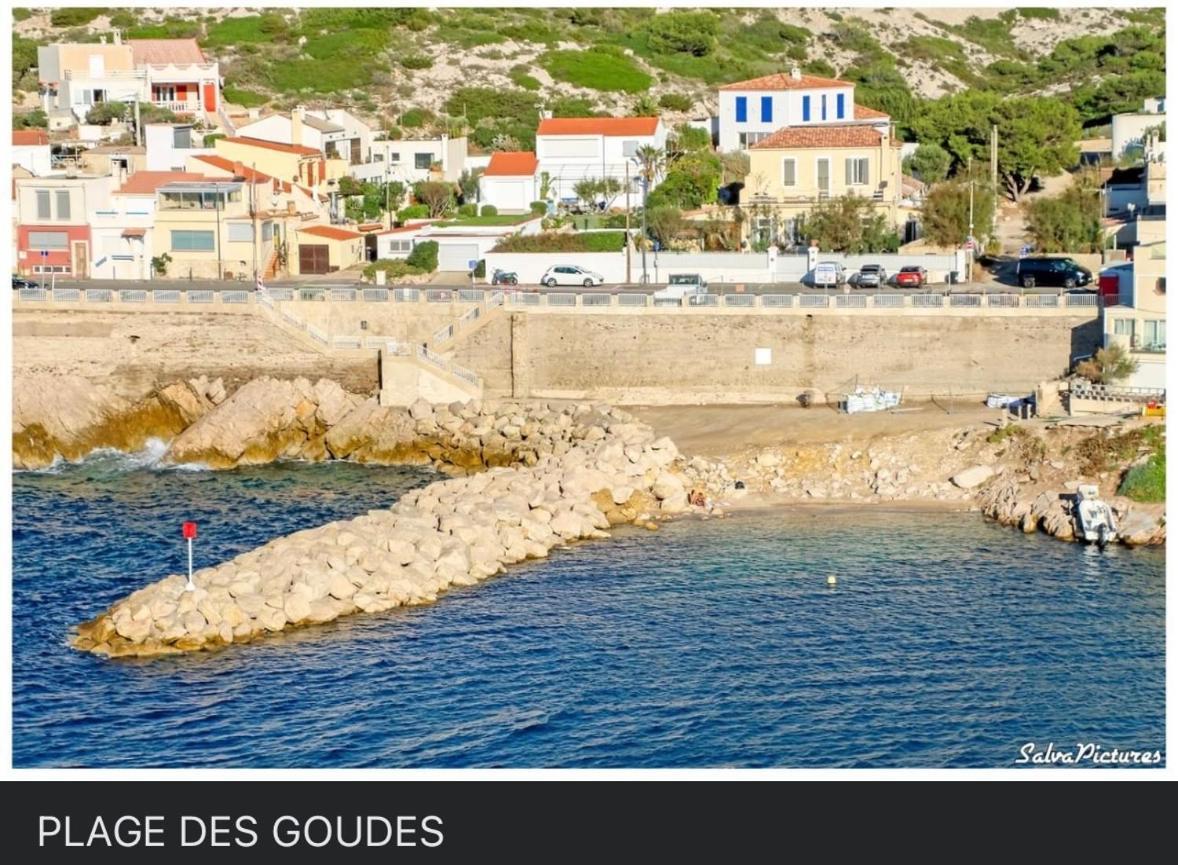 Au Coeur Du Parc National Du Massif Des Calanques, La Flibuste Des Goudes, Maison 2 Chambres, Climatisee, Jardins, Solarium, Proche Plage, Large Vue Mer Марсель Экстерьер фото